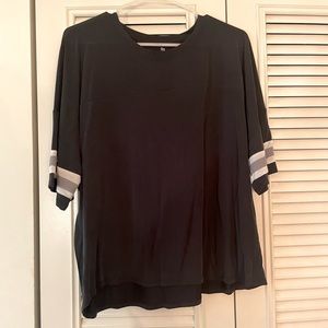 Black Jersey style top